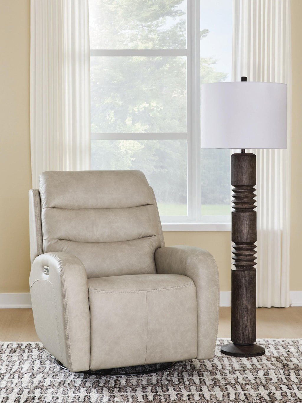 Stonewash Swivel Glider Recliner