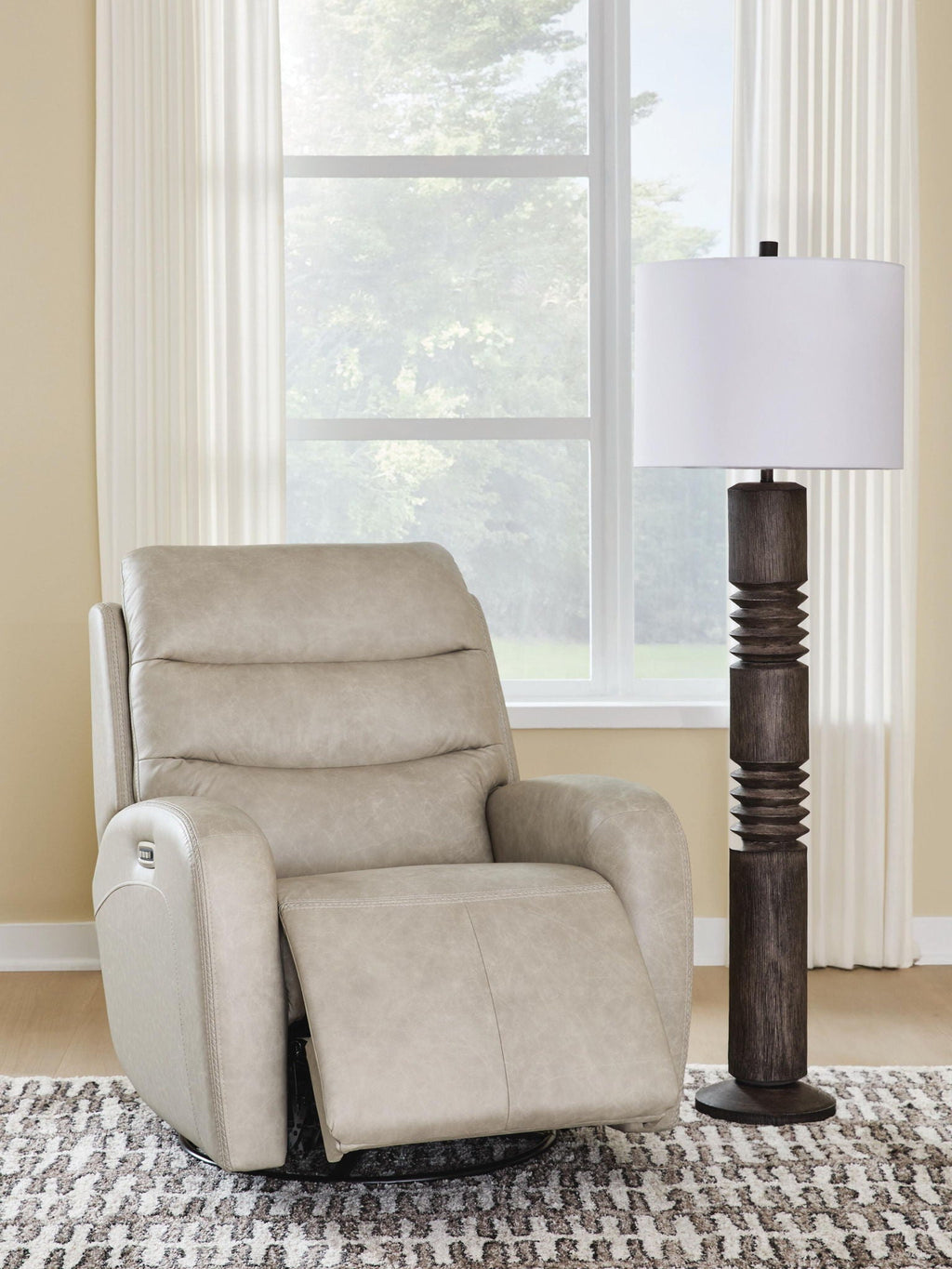 Stonewash Swivel Glider Recliner