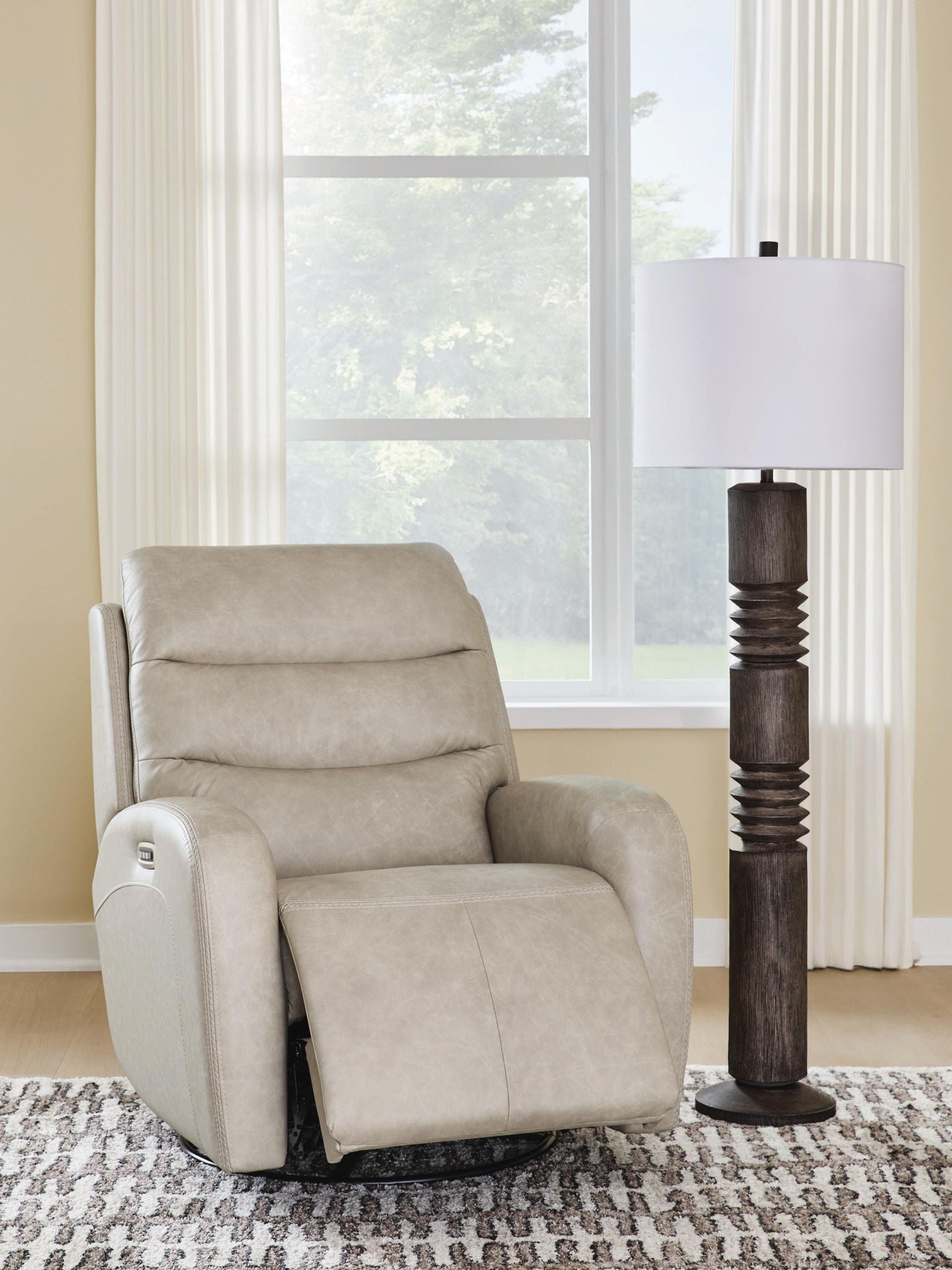 Stonewash Swivel Glider Recliner