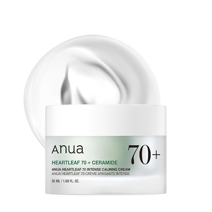 Anua Heartleaf 70 Intense Calming Cream with Ceramide 50ml (1.69 fl oz).