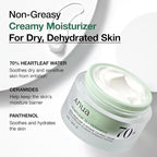Anua Heartleaf 70 Intense Calming Cream with Ceramide 50ml (1.69 fl oz).