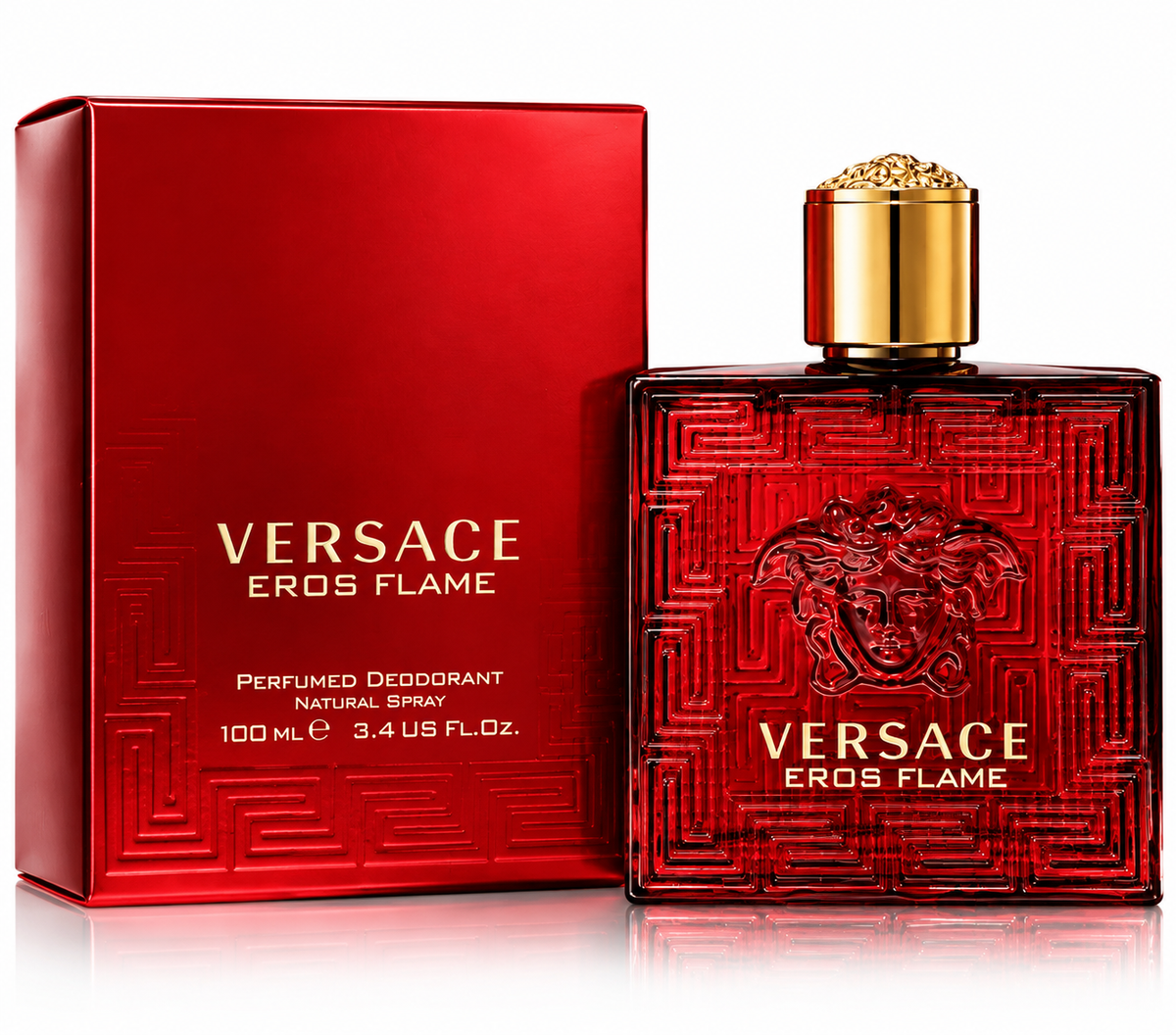 Versace Eros Flame Deodorant Spray for Men 3.4 oz / 100 ml – Luxury Fragrance