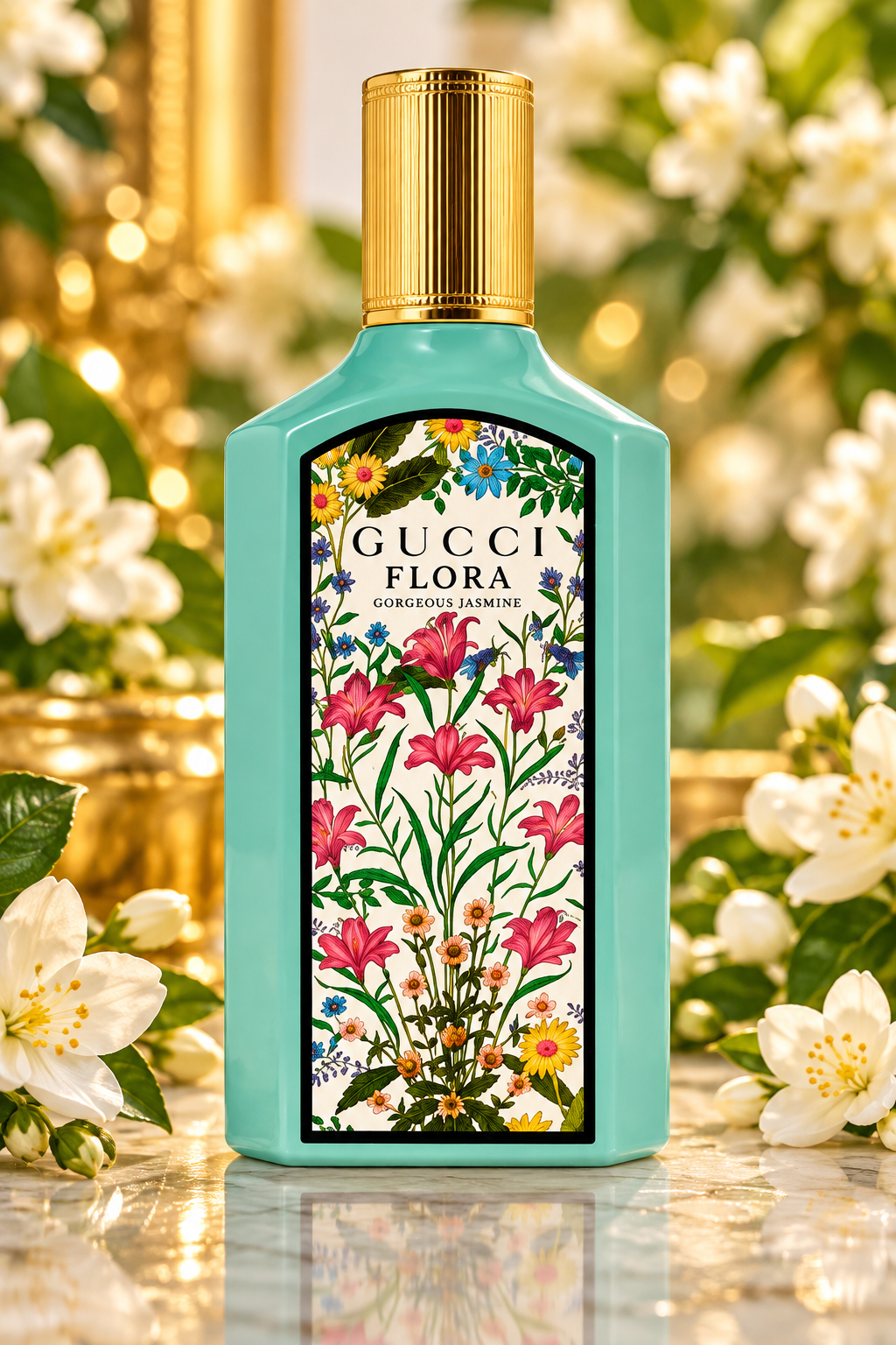 Gucci Flora Gorgeous Jasmine EDP 3.3 oz / 100 ml – Women's Luxury Perfume for Women
