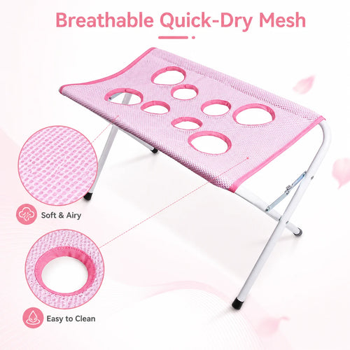 Foldable pet grooming hammock used for nail trimming at home
