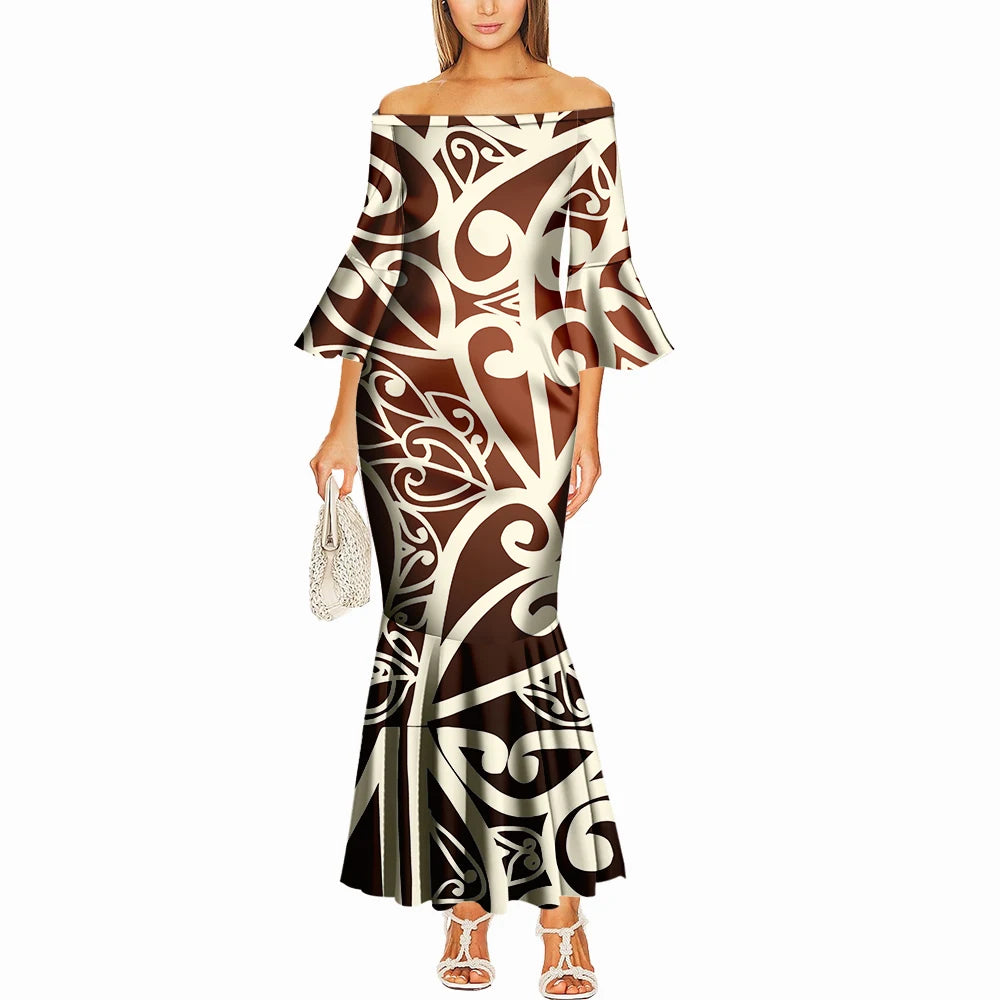 Black Gold Beaded Lace Dress