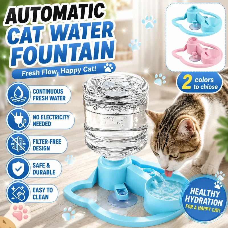 Automatic Gravity Cat Water Fountain