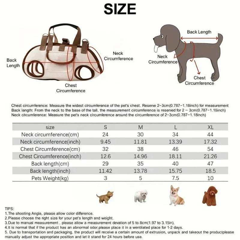 Hands-Free Small Dog Sling