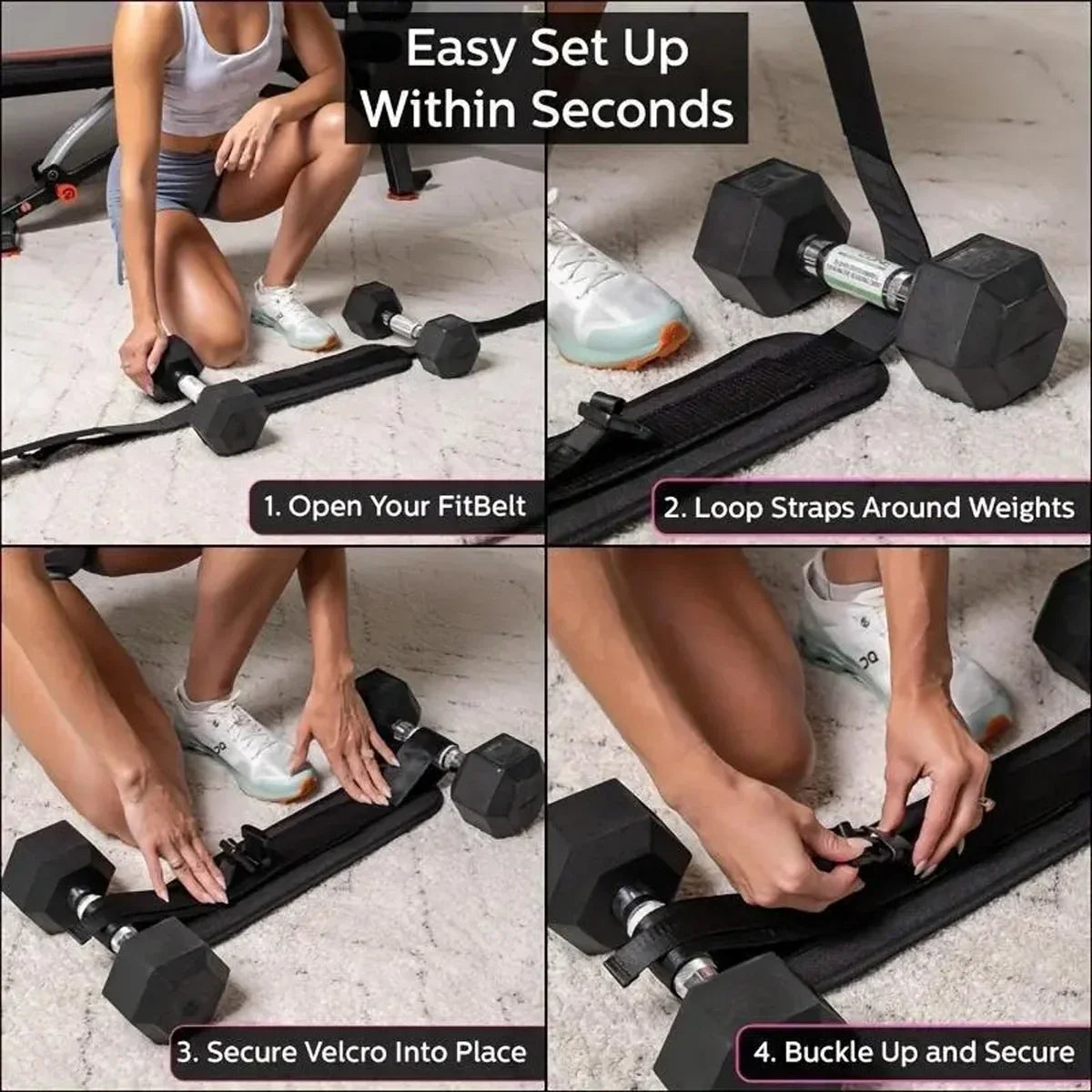 Adjustable Weighted Hip Training Belt
