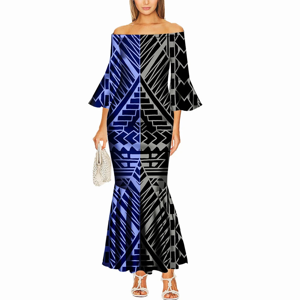 Black Gold Beaded Lace Dress