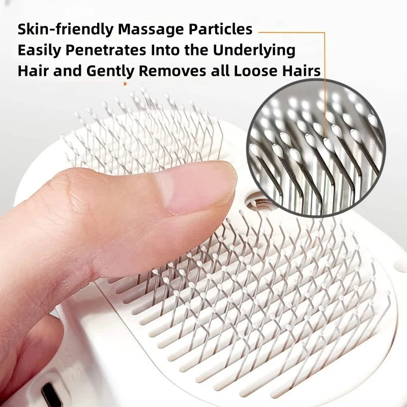 3-in-1 Steam Pet Grooming Brush