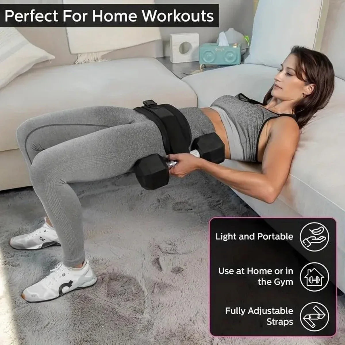 Adjustable Weighted Hip Training Belt