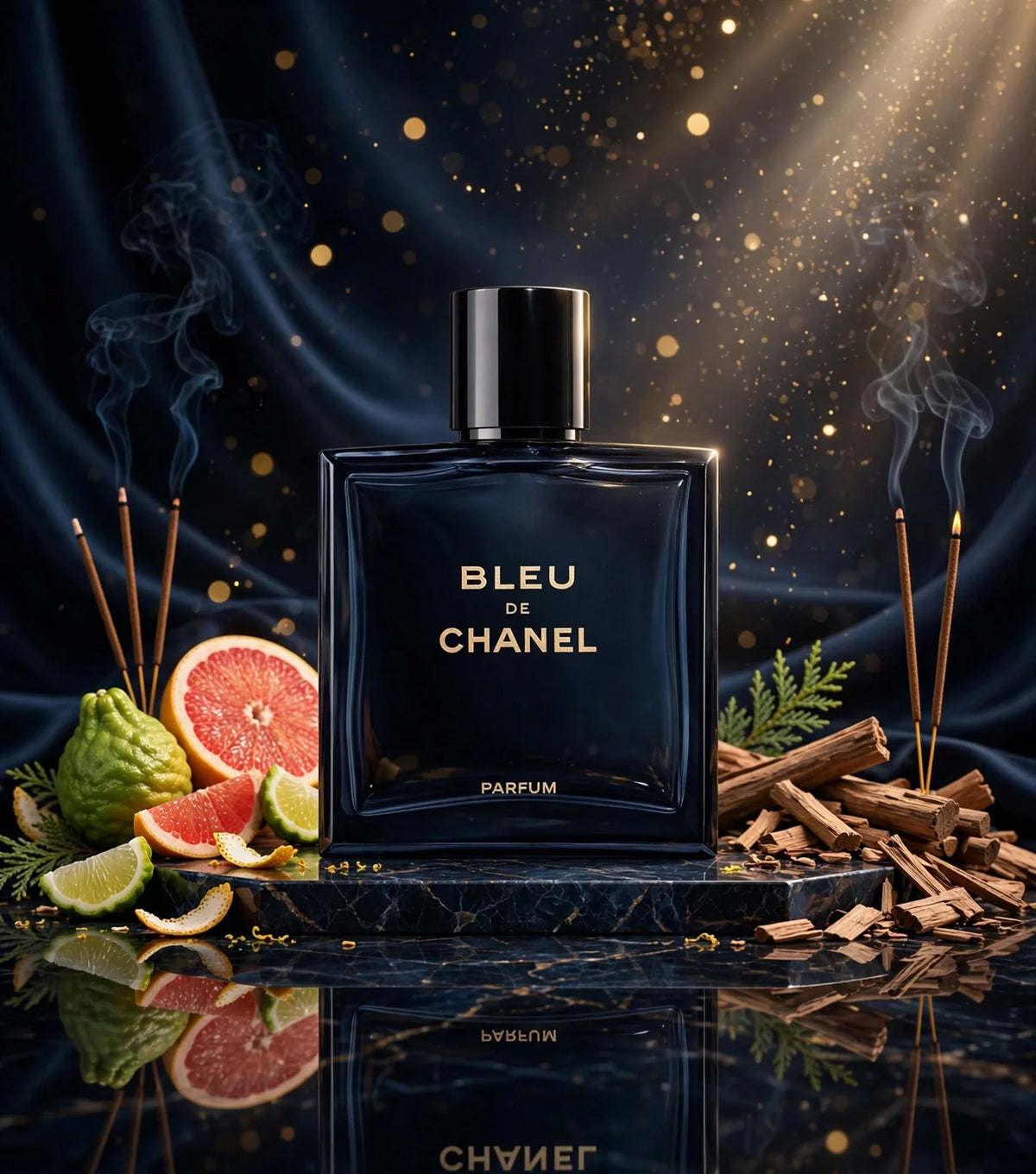 CHANEL Bleu de Chanel Parfum for Men, 3.4 oz / 100 mL
