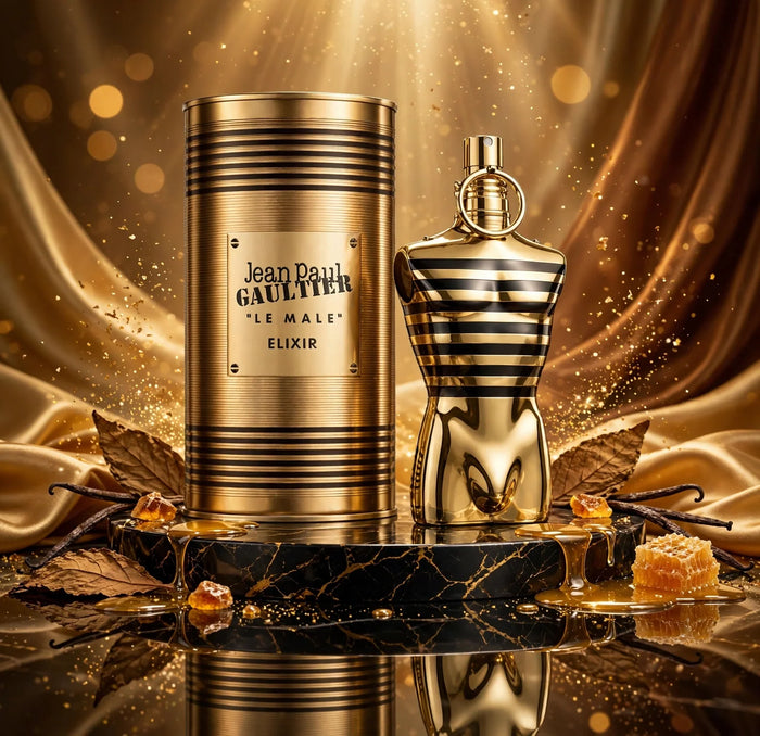 Jean Paul Gaultier Le Male Elixir Parfum for Men, 4.2 oz / 125 mL
