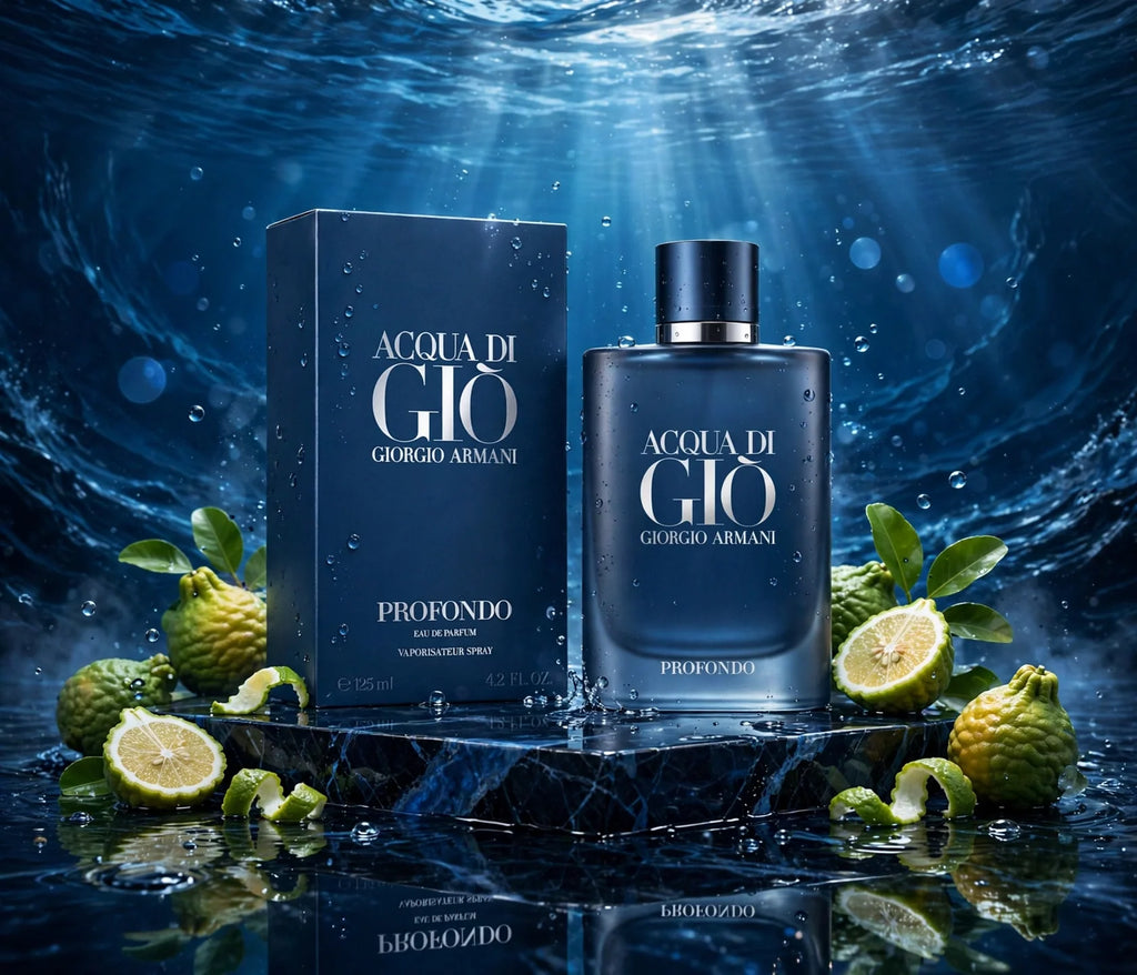 Giorgio Armani Acqua di Giò Profondo Eau de Parfum for Men, 4.2 oz / 125 mL,
