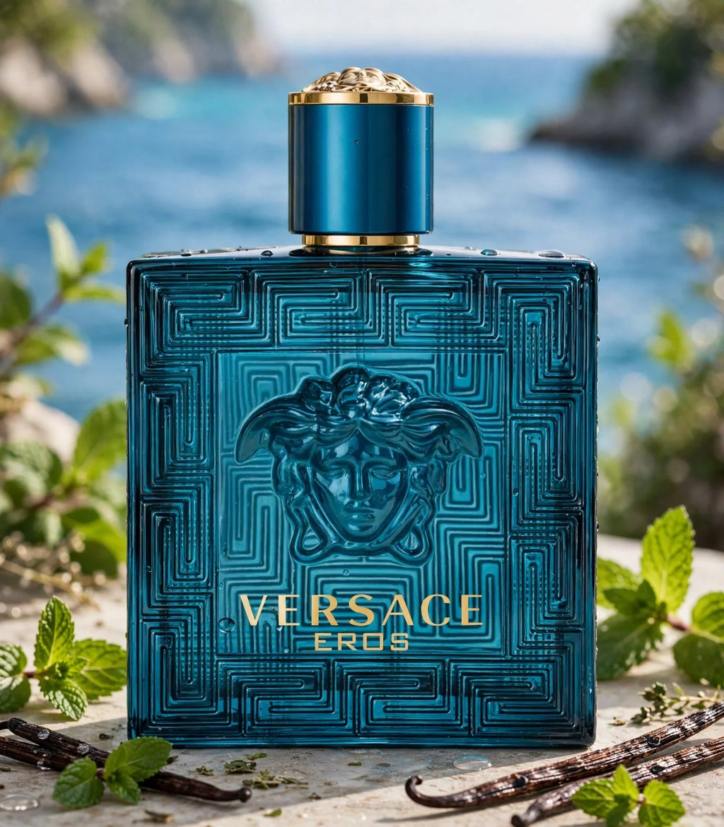 Versace Eros Eau de Toilette for Men, 3.4 oz / 100 mL