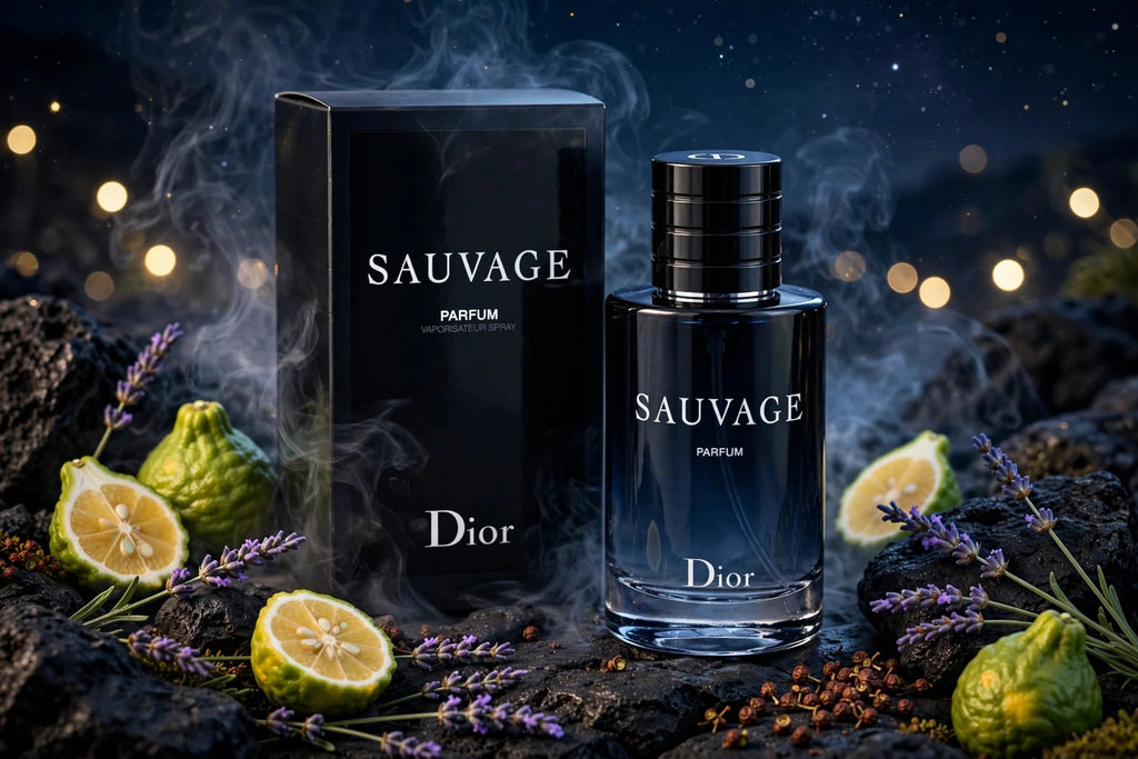 Christian Dior Sauvage Parfum for Men – Luxury Woody Citrus Fragrance, 3.3 / 3.4 oz / 100 mL,