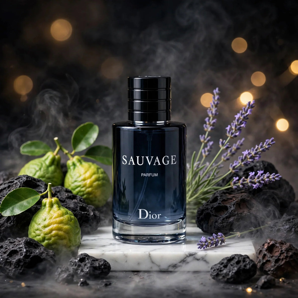 Christian Dior Sauvage Parfum for Men – Luxury Woody Citrus Fragrance, 3.3 / 3.4 oz / 100 mL,