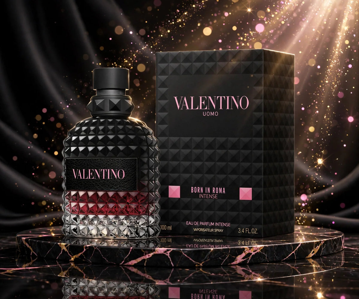 Valentino Born in Roma Uomo Extradose Eau de Parfum for Men, Woody Fragrance, 3.4 oz / 100 mL