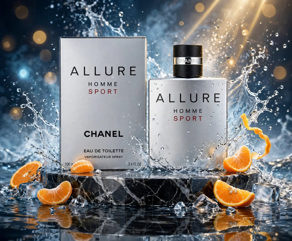 CHANEL Allure Homme Sport Eau de Toilette for Men, 3.4 oz / 100 mL