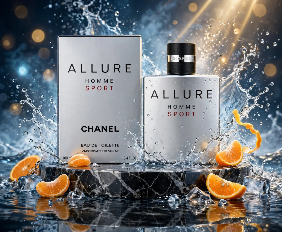 CHANEL Allure Homme Sport Eau de Toilette for Men, 3.4 oz / 100 mL
