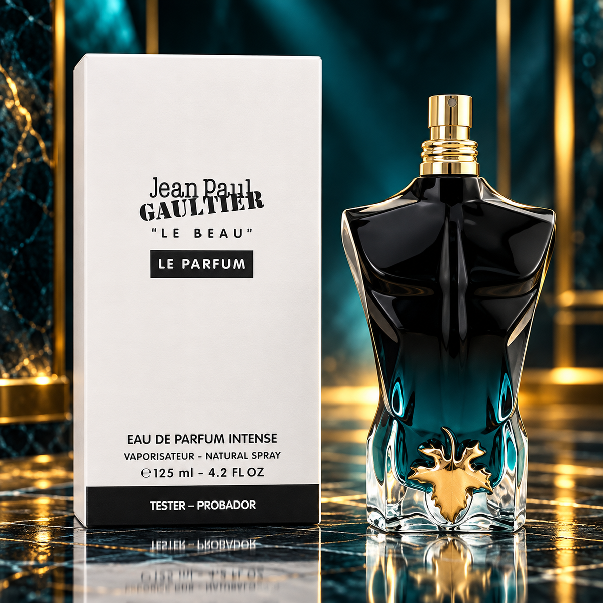 Jean Paul Gaultier Le Beau Le Parfum EDP Intense 4.2 oz / 125 ml – Men's Fragrance for Men