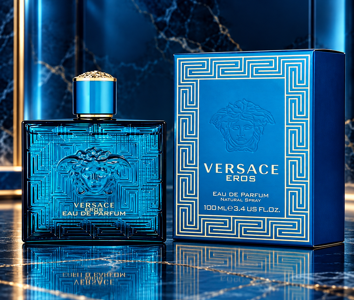 Versace Eros EDP 3.4 oz / 100 ml – Men's Luxury Cologne