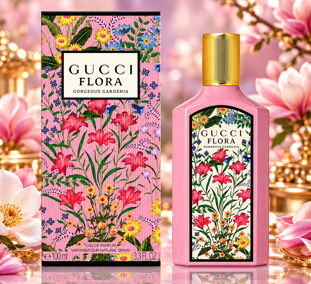 Gucci Flora Gorgeous Gardenia EDP 3.3 oz / 100 ml – Women's Luxury Perfume for Women
