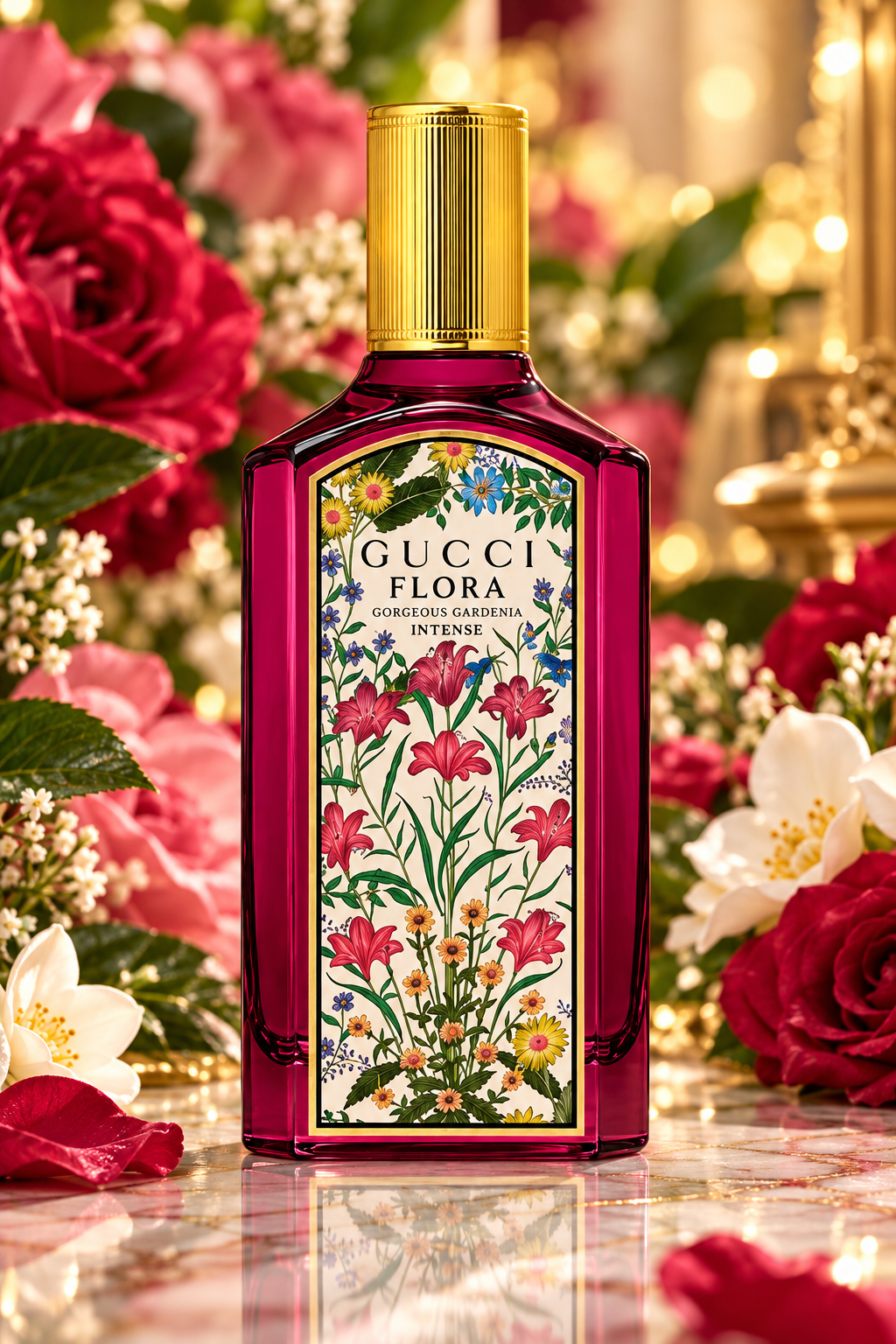 Gucci Flora Gorgeous Gardenia Intense EDP 3.3 oz / 100 ml – Women's Perfume for Women